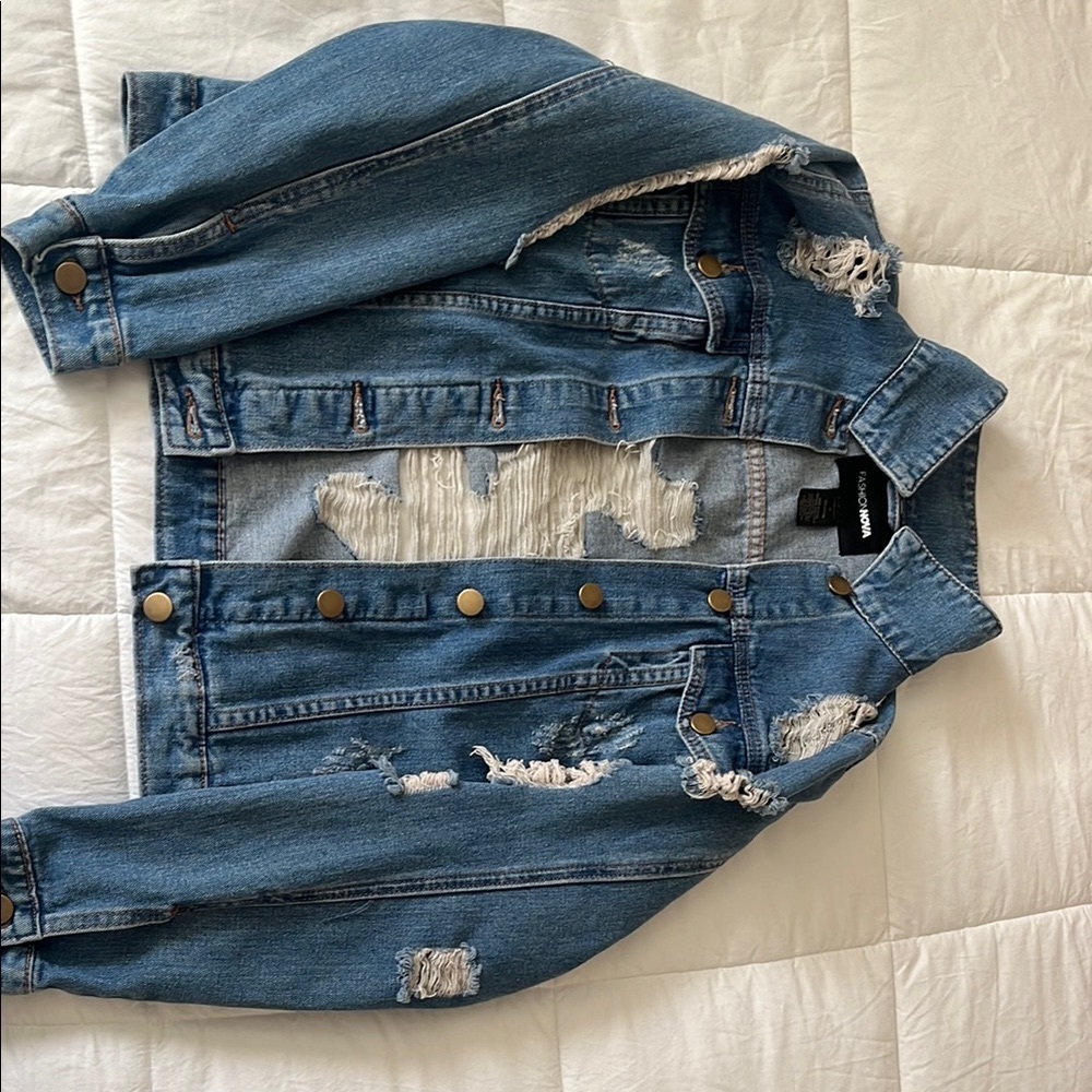 Fashion Nova Blue Denim Jacket
